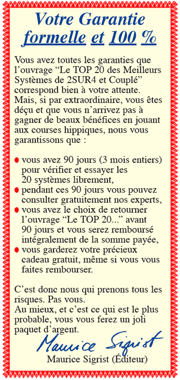 Garantie TOP 20